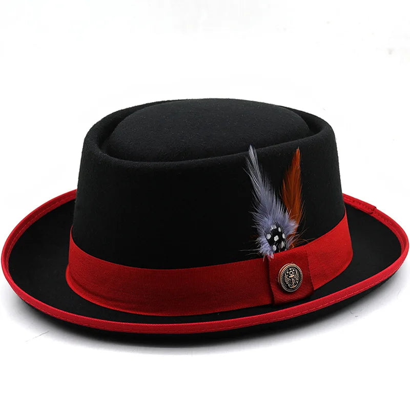 British Style Hip Hop Fedora Hat Unisex Party Sombrero Cap