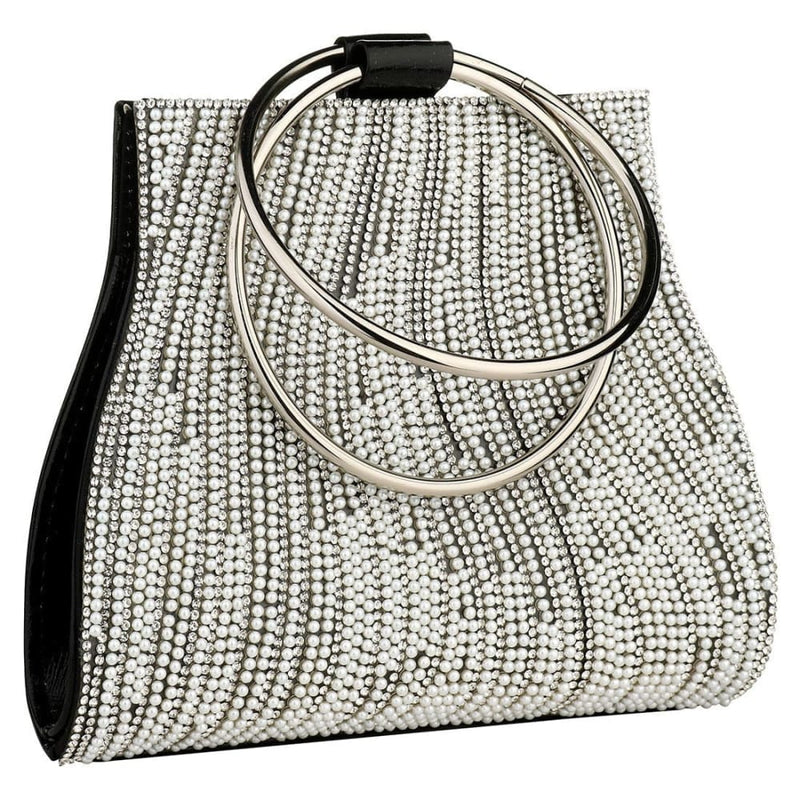 Diamond Rhinestone Clutch Crystal Party Bag For Woman Black A HANDBAGS