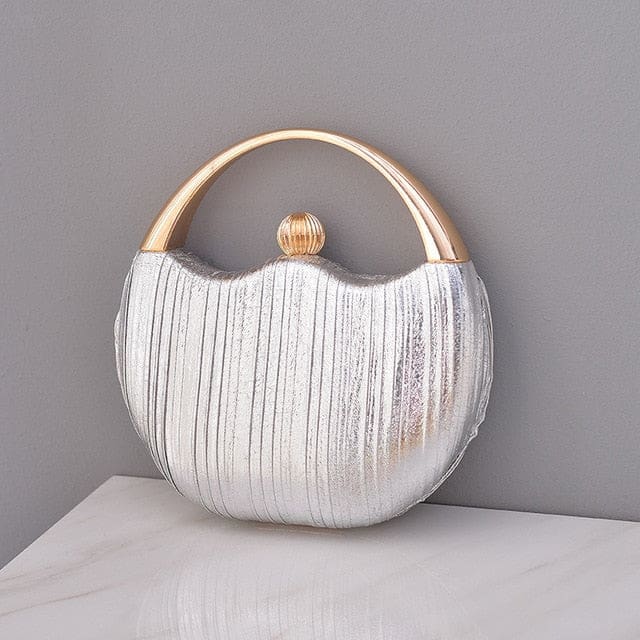 Elegant Round Shoulder Luxury Wedding Women Clutch Handbags