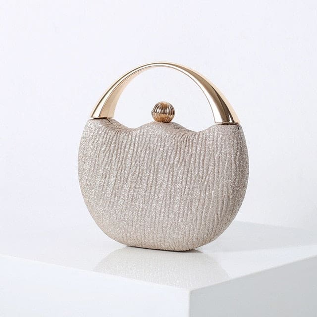 Elegant Round Shoulder Luxury Wedding Women Clutch Handbags