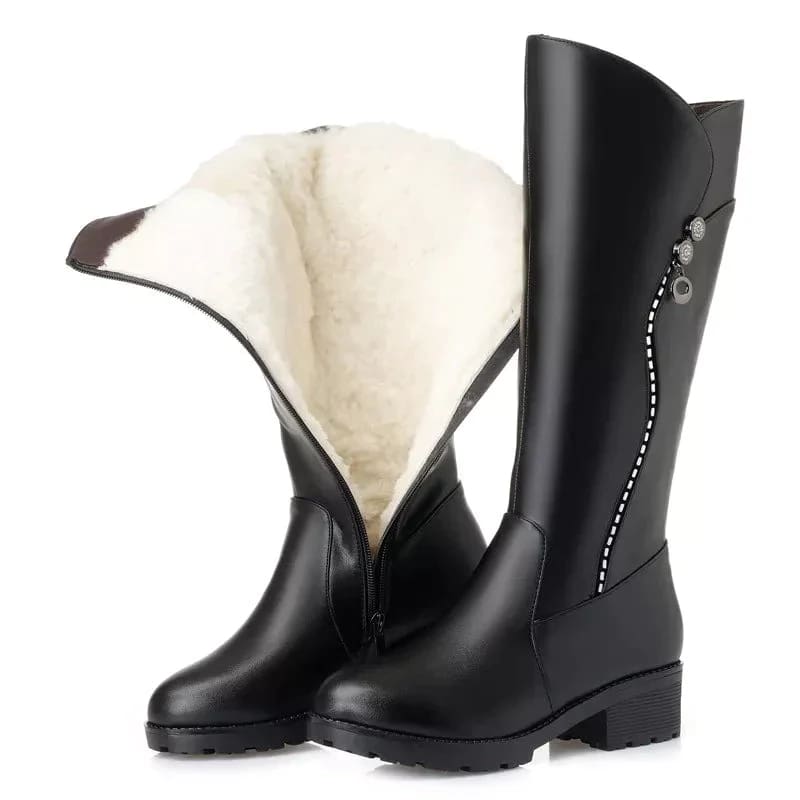 Genuine Leather Ladies Snow Boots WOMEN BOOTS