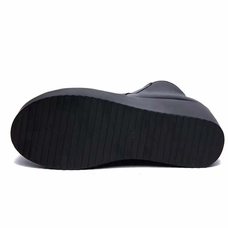 Genuine Leather Wedges Winter Boots For Women WOMEN BOOTS