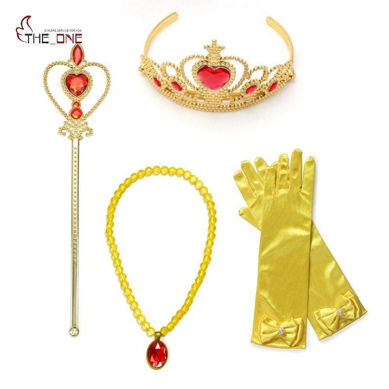 2-8 years girls elsa sofia belle dress up accessories