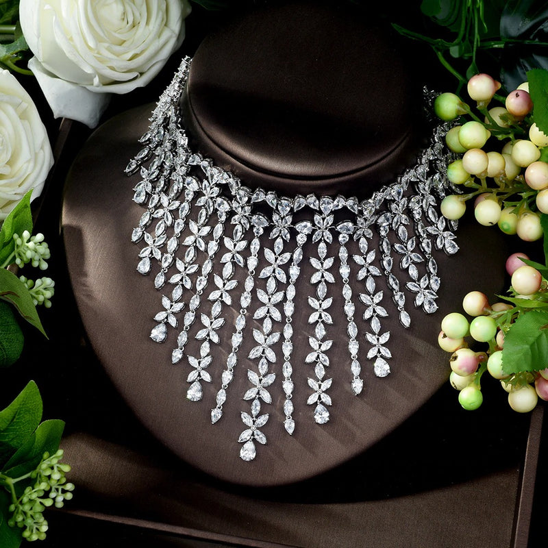 aaa cubic zirconia bridal wedding jewelry sets