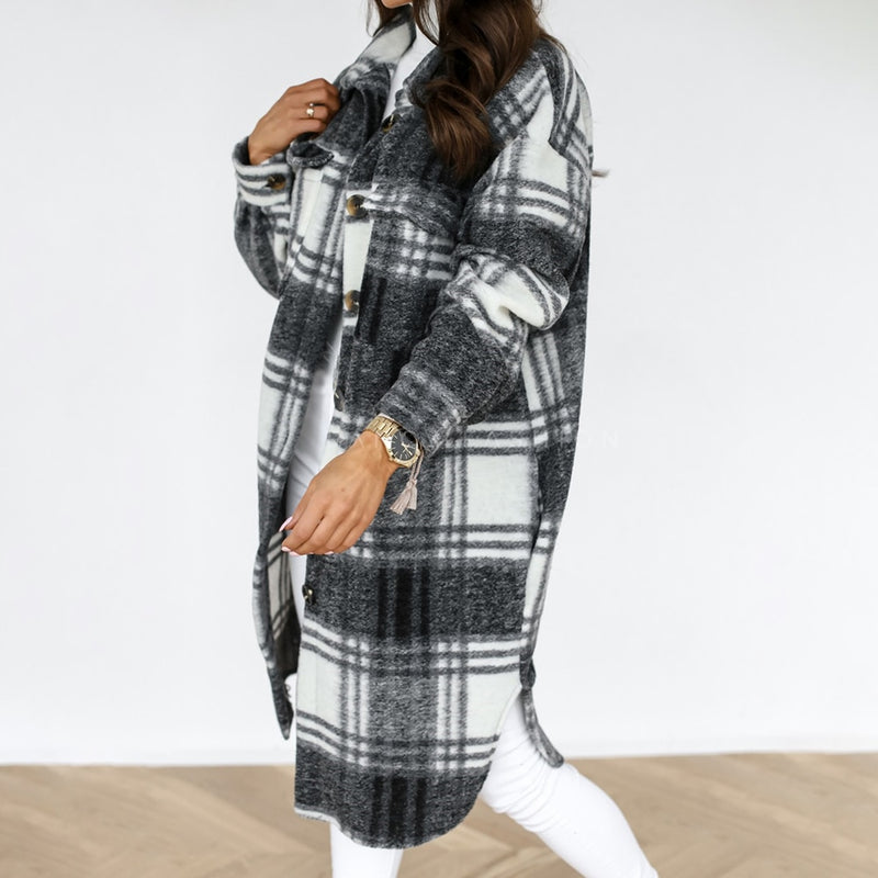 thick warm woolen blends overcoat