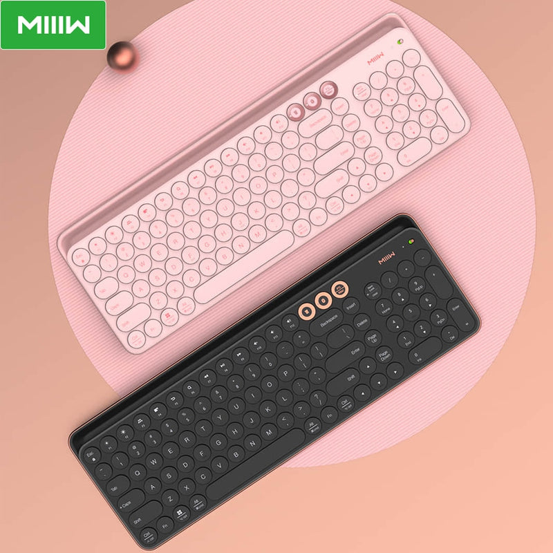 miiiw bluetooth dual mode keyboard 104 keys 2.4ghz multi system