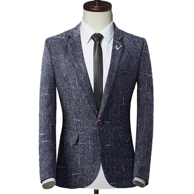 men wedding blazers slim fit suits coat male business casual formal party dress blazer jacket