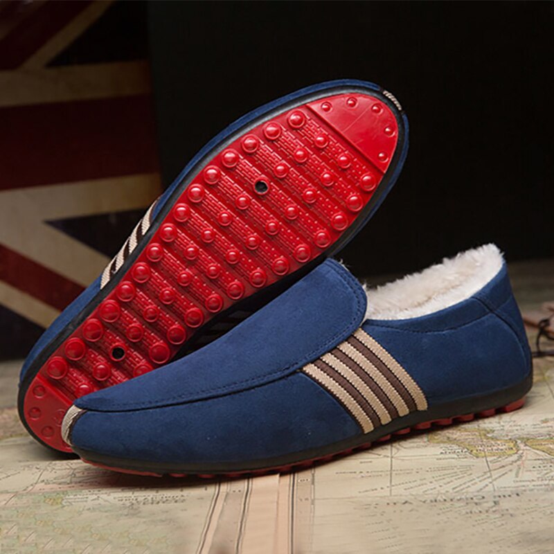 outdoor warm men casual moccasin loafers
