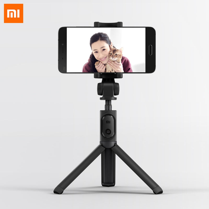 xiaomi foldable tripod monopod bluetooth selfie stick black
