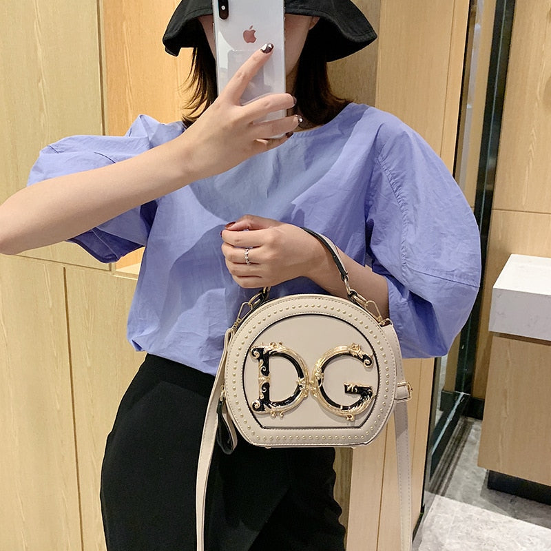 luxury round shape women designer bag