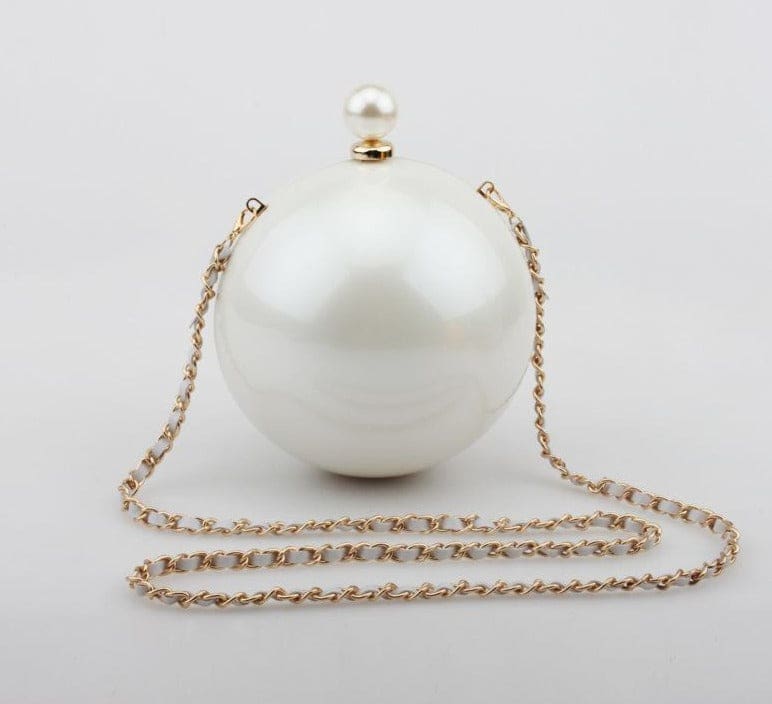 ABS Round Ball Shoulder Evening Clutch Purse HANDBAGS