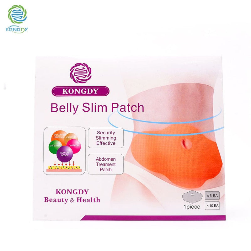 belly abdomen fat burning natural ingredients slimming patch 5 pieces/box