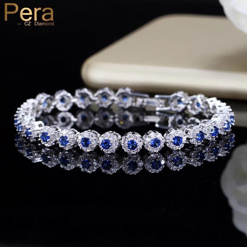 big cubic zirconia royal tennis bracelet