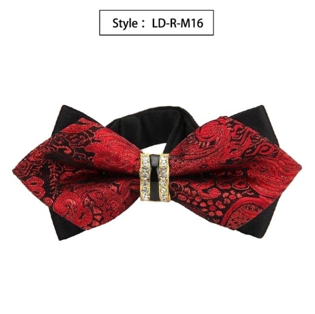 colorful plaid cravat fashion butterfly luxurious bow ties for men ld-r-m16