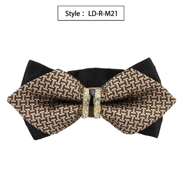 colorful plaid cravat fashion butterfly luxurious bow ties for men ld-r-m21