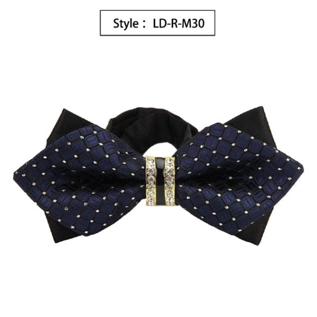 colorful plaid cravat fashion butterfly luxurious bow ties for men ld-r-m30
