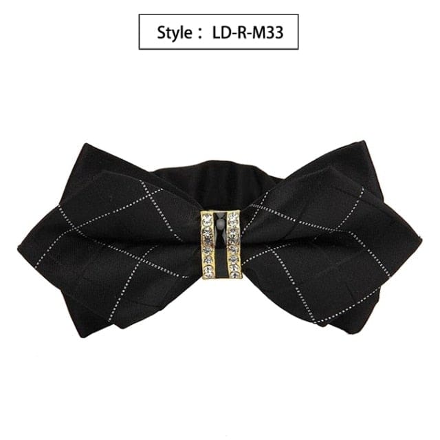 colorful plaid cravat fashion butterfly luxurious bow ties for men ld-r-m33