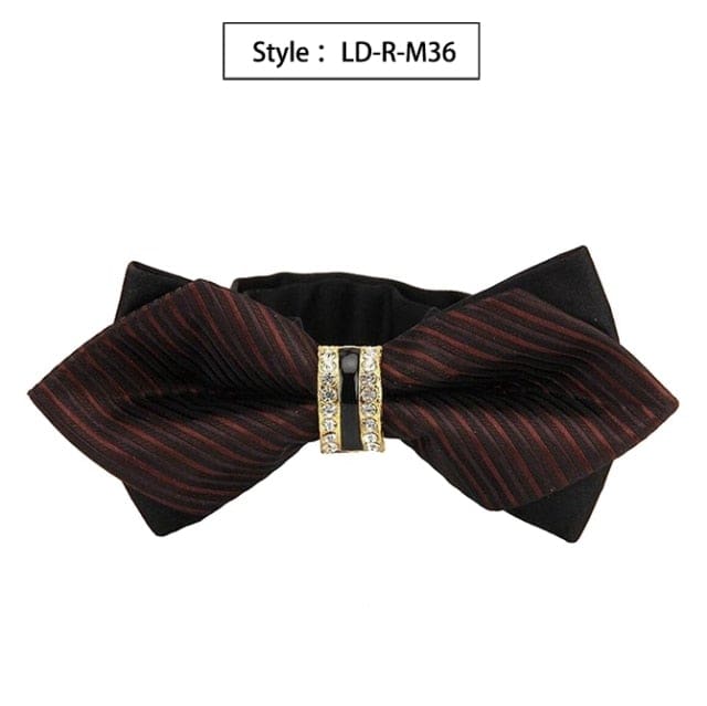 colorful plaid cravat fashion butterfly luxurious bow ties for men ld-r-m36