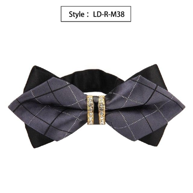 colorful plaid cravat fashion butterfly luxurious bow ties for men ld-r-m38