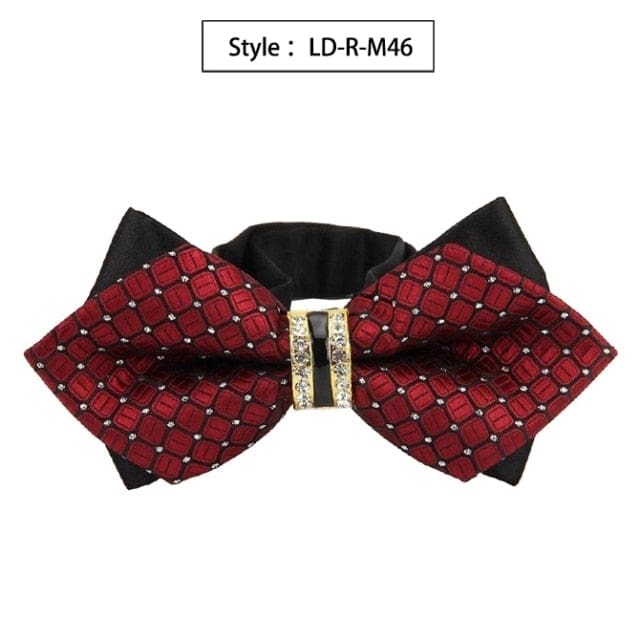 colorful plaid cravat fashion butterfly luxurious bow ties for men ld-r-m46