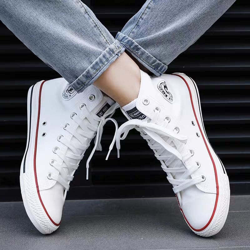 comfort high-top vulcanized walking footwear unisex trend