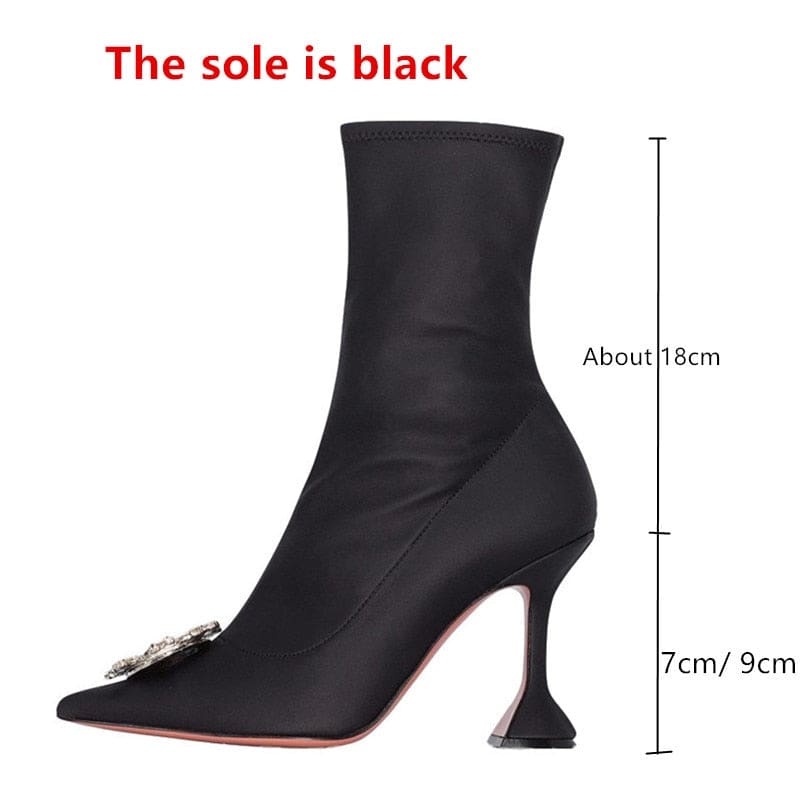 comfortable triangle ankle boots for women