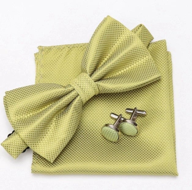 cravat cufflinks fashion butterfly party bow ties dark khaki