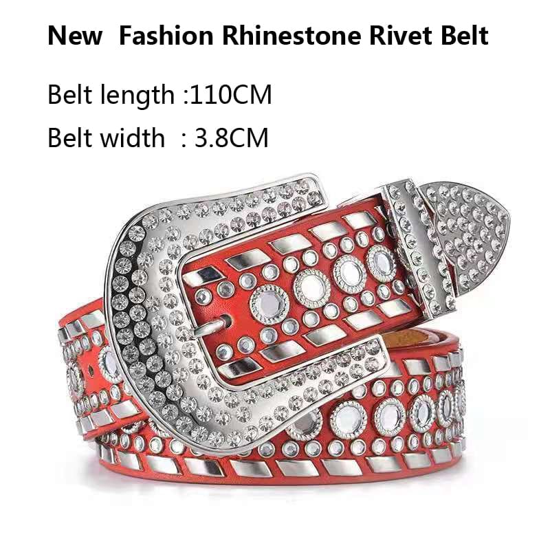 Crystal Rhinestone Versatile Unisex Belt WOMEN BELTS