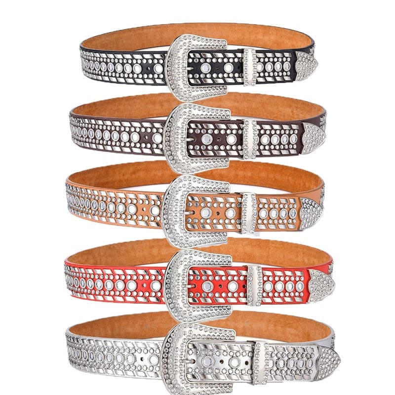 Crystal Rhinestone Versatile Unisex Belt WOMEN BELTS