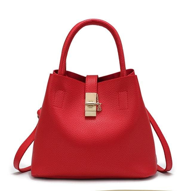 designer crossbody shoulder bag red / 29cm