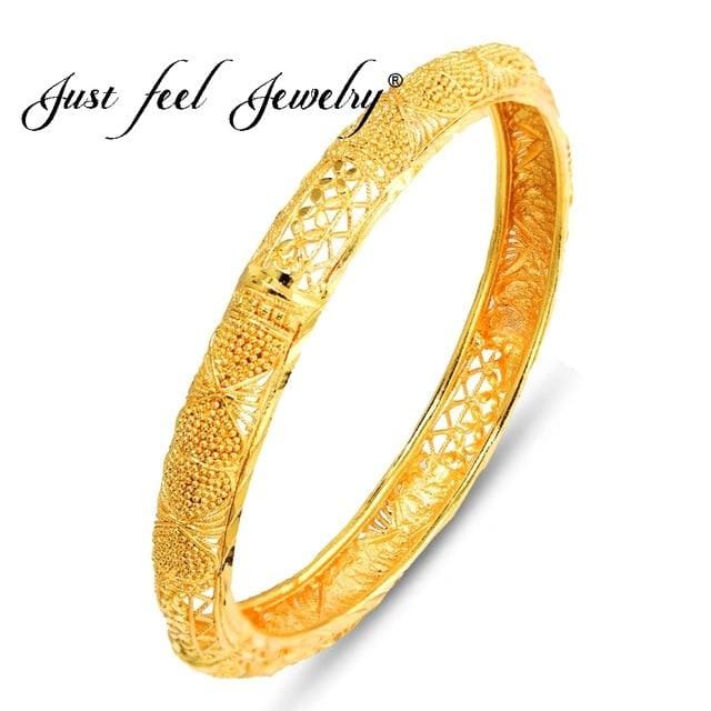ethiopian brass bangle 6.3cm/2.5 inch gold color, 4pcs/lot d0011