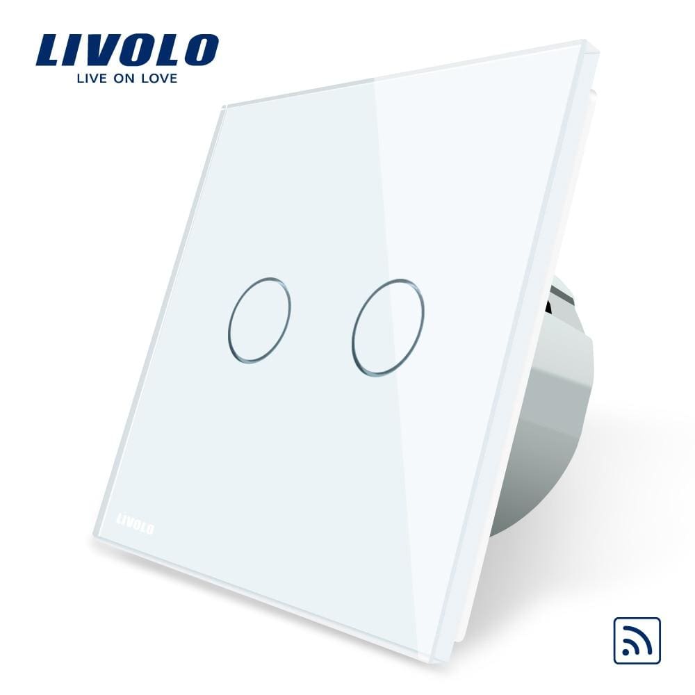 eu standard crystal glass panel ac220~250v wall light touch switch+led indicator c702r
