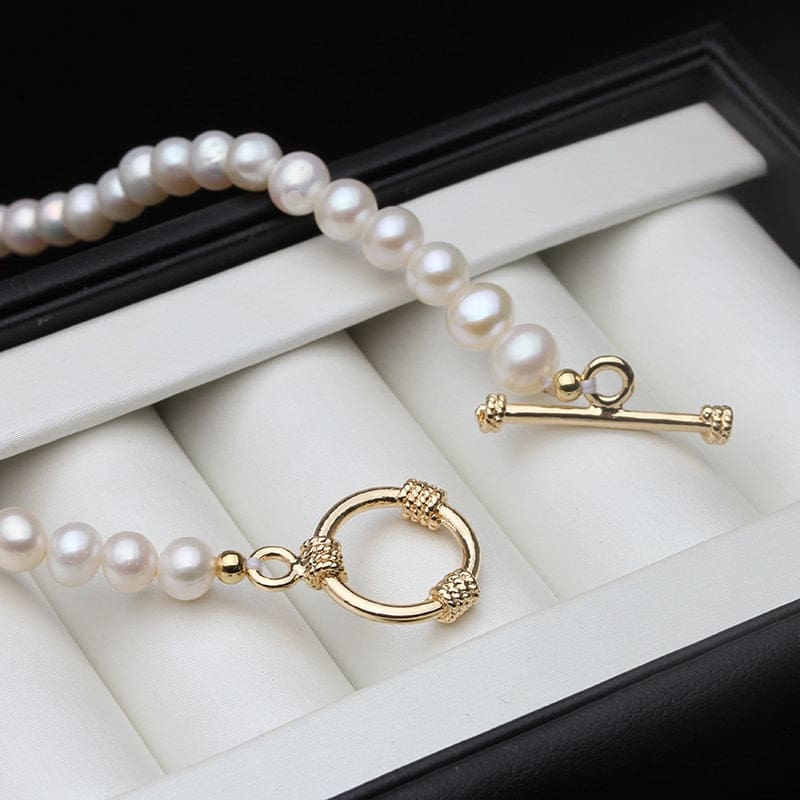 exquisite long white natural freshwater round pearl necklace