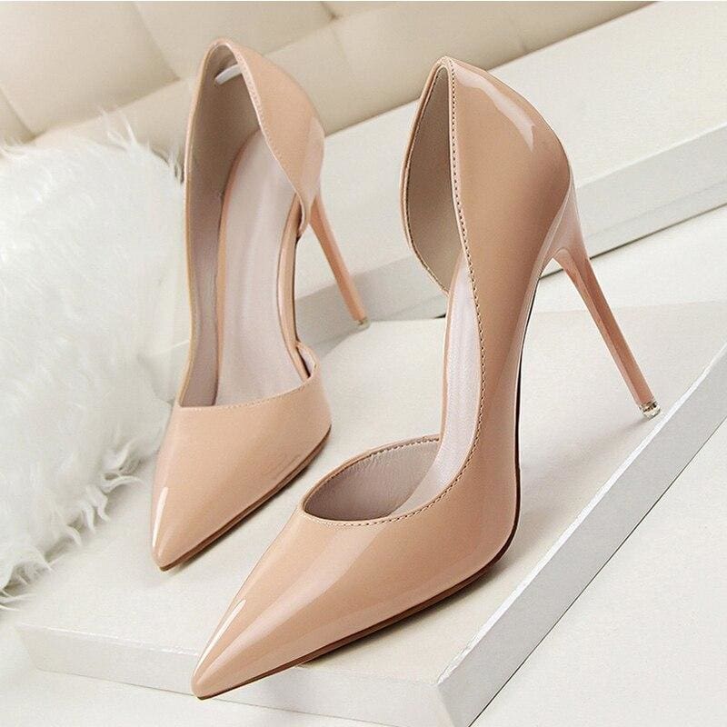 fashion pointed toe shallow women party heels