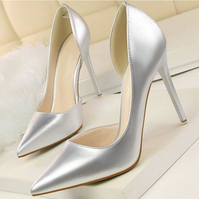 fashion pointed toe shallow women party heels