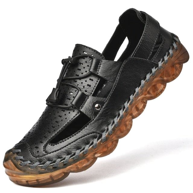 genuine leather non-slip summer outdoor beach sandals