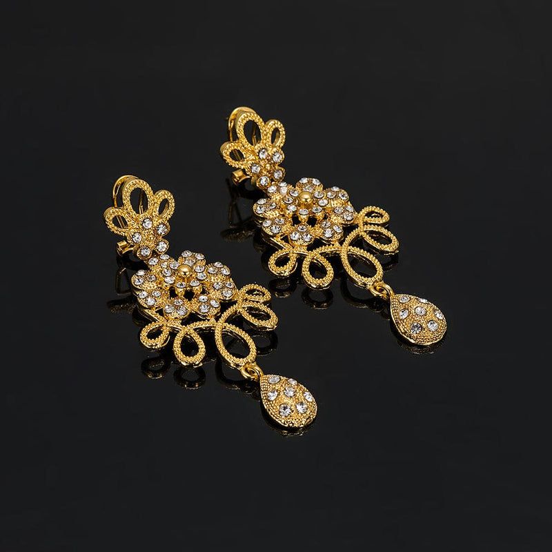 gold color jewelry sets for women