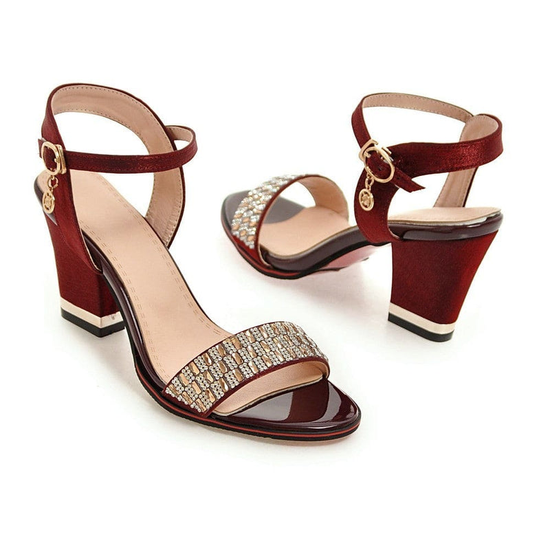 High Heel Bling Crystal Ladies Sandals HIGH HEELS