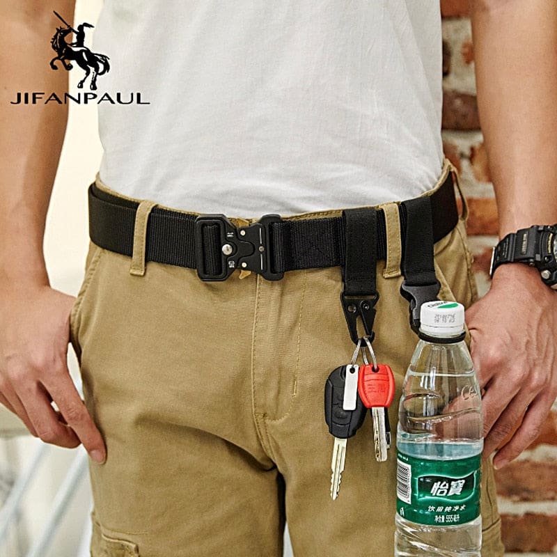 high quality marine corps canvas multi-function alloy buckle outdoor hunting metal tactical belt