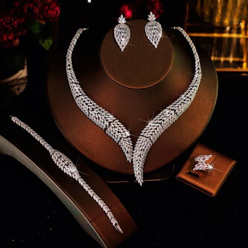 hot imitation pearl wedding necklace earring sets for elegant party