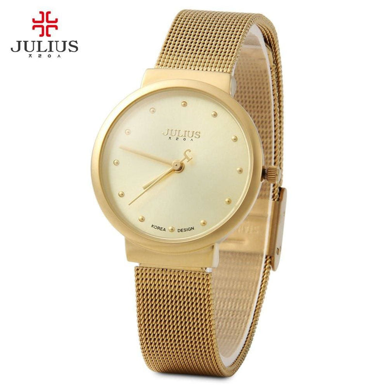 julius relogio feminino stainless steel watch