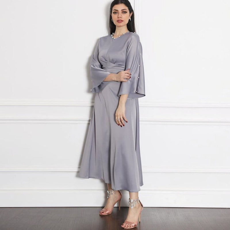 kaftan abaya robe satin dress