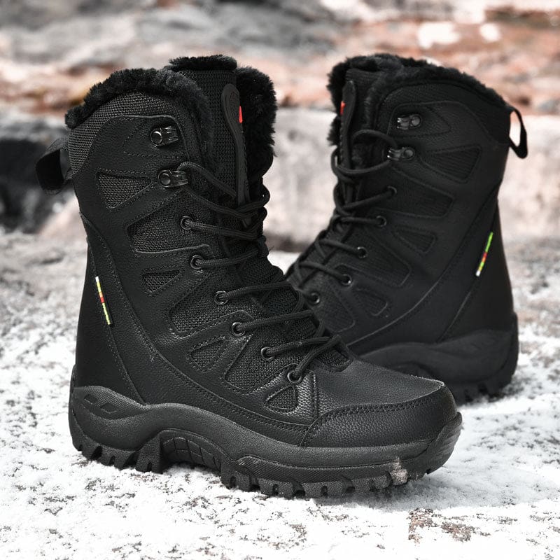 Lace Up Casual High Top Anti-Slip Waterproof Snow Men Boots MEN SHOES