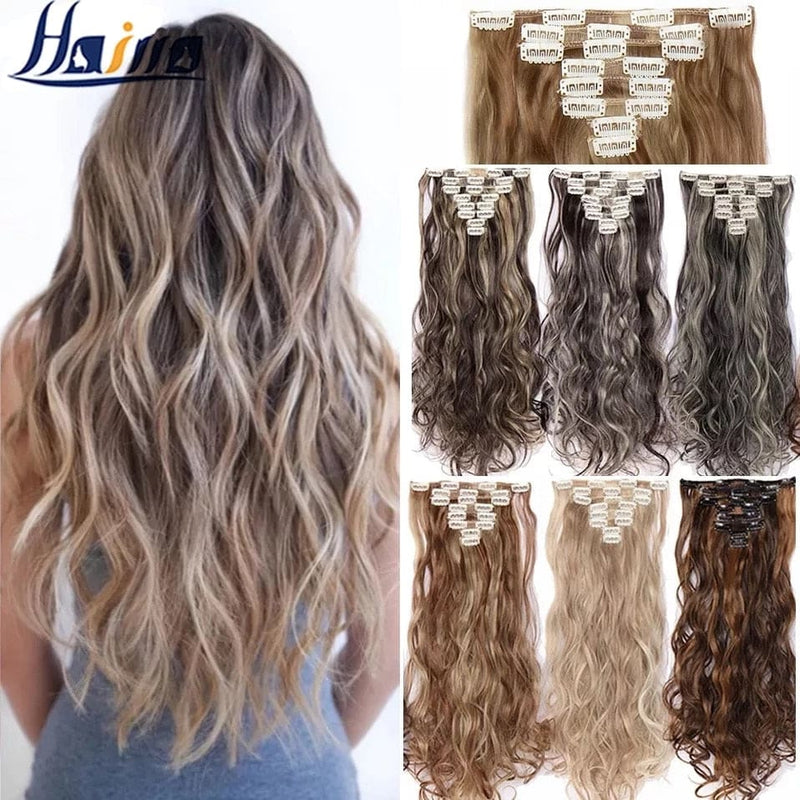 long synthetic heat resistant hair extension