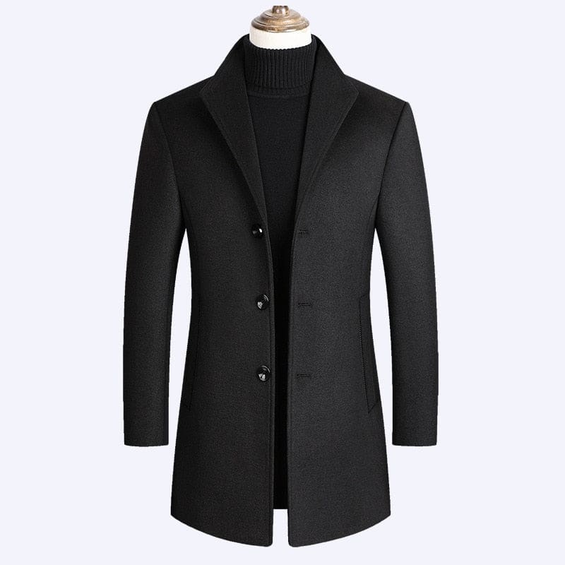 luxurious brand men wool blends coats