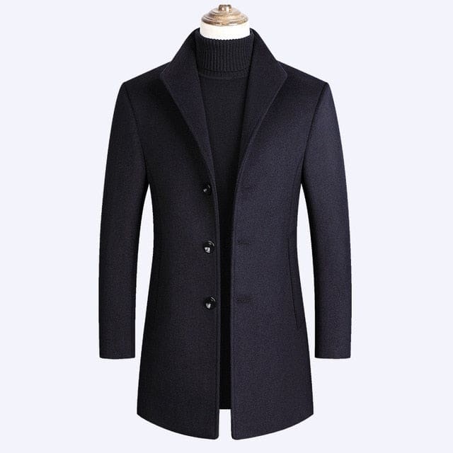 luxurious brand men wool blends coats