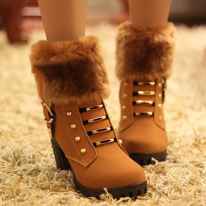 luxurious hoof heel boot