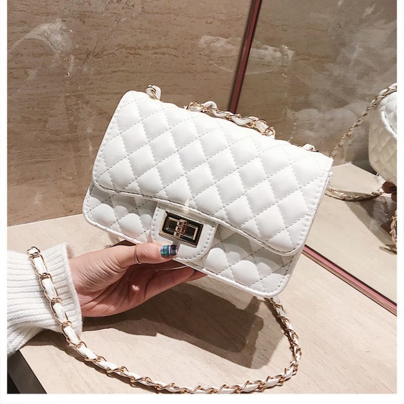 Luxury Brand PU Leather Fashion Chain Messenger Flap Clutch HANDBAGS