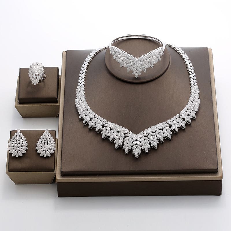 luxury cubic zirconia jewelry sets