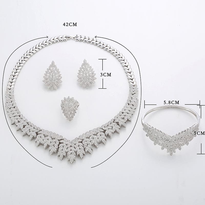 luxury cubic zirconia jewelry sets